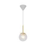 Nordlux Chisell 15 Suspension Luminaire Métal et Verre Laiton | Convient pour E14