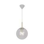 Nordlux Chisell 25 Suspension Luminaire Métal et Verre Laiton | Convient pour E27