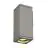 SLV Theo Applique Murale Aluminium Gris Carré | Extérieur - IP44 - Convient pour 1x GU10 