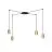 Emibig Suspension Luminaire Traker Acier Noir | Convient pour 4x GU10 - Max 10W