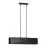 Emibig Suspension Luminaire Gentor Acier Noir | Convient pour 2x E27 - Max 15W
