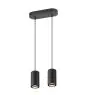 SLV Asto Aluminium Noir | Convient pour 2x GU10