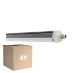 Voordeelpak 4x Ledvance Waterdicht Montagebalk Vochtbestendig FLEX Doorvoerbedrading 42W 6800lm - | IP66 - Vervangt 2x 58W