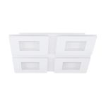 Eglo Plafondlamp Padrogia-Z Staal Wit 9.7W 1170lm - 827-865 Afstembaar Wit + RGB | IP20 - Zigbee Dimbaar