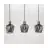 Eglo Hanglamp Empoli Staal Zwart | IP20 - Geschikt voor 3x E27 