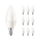 Voordeelpak 10x Philips Corepro LED Kaars E14 Mat 7W 806lm - 822-827 Dim To Warm | Vervangt 60W