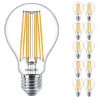 Voordeelpak 10x Philips Corepro LED Lamp E27 Peer Helder 17W 2452lm - 827 Zeer Warm Wit | Vervangt 150W