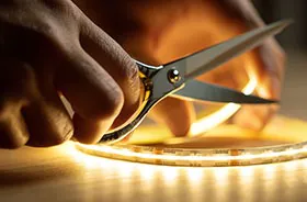 Knippen van een LED strip